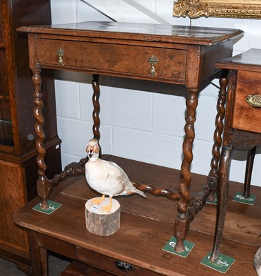 Lot 1263 - An 18th Century Oak Side Table, fitted with a...