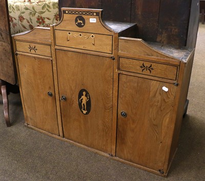 Lot 1251 - A 19th century Continental Light Oak & Inlaid...