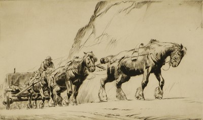 Lot 542 - George Soper RE (1870-1942) "The Quarry Team"...