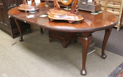 Lot 1240 - A Mahogany Wind Out D-End Dining Table, with...