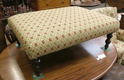 Lot 1336 - An Oversized Foot Stool, 105cm by 76cm by 40cm