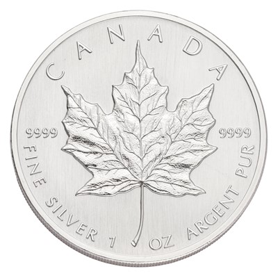 Lot 143 - 25x Canada Fine Silver Maple Leaf Coins;...