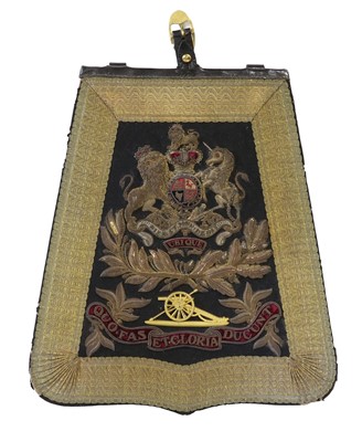 Lot 109 - A Victorian Sabretache to the Royal Artillery,...