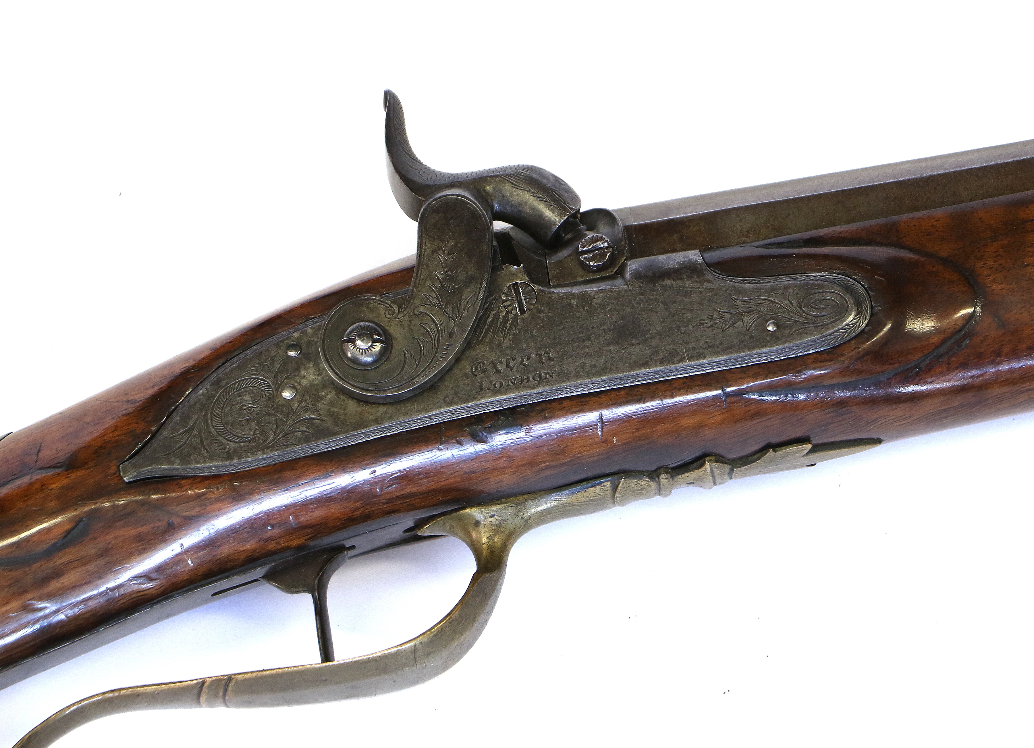 Lot 279 - A 19th Century Percussion Hunting Rifle by