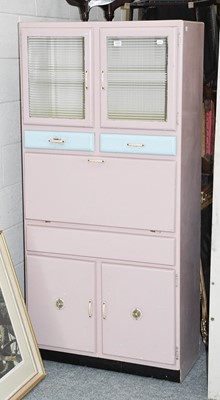 Lot 1422 - A 1950s Painted Kitchen Cabinet, 84cm by 40cm...