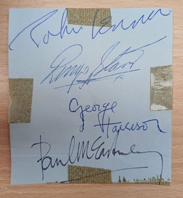 Lot 3209 - Beatles Autographs