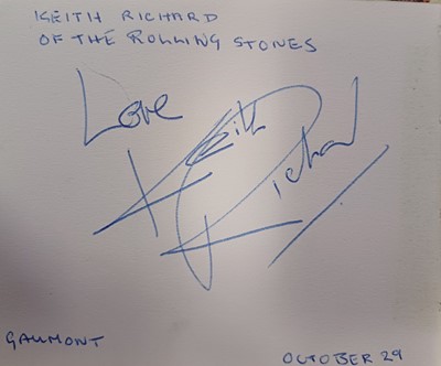 Lot 3207 - Autograph Book Containing Three Rolling Stones Signatures