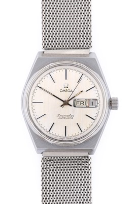 Lot 2326 - Omega: A Stainless Steel Automatic Day/Date...