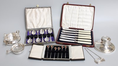 Lot 159 - A Collection of Assorted Silver and Silver...
