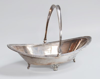 Lot 28 - A George V Silver Basket, by James Dixon and...