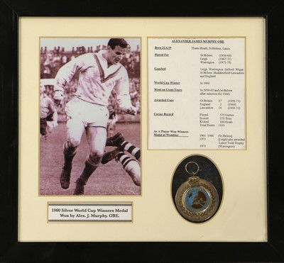 Lot 3024 - Retrospective 1960 Rugby League World Cup Winners Medal