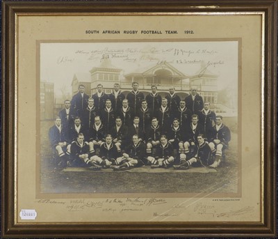 Lot 3028 - South African Rugby Football Team 1912 Original Photograph