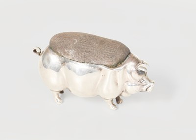 Lot 64 - A George V Novelty Silver Pin-Cushion, by Levi...
