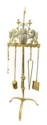 Lot 211 - A Dutch Brass Fire Stand, in 17th century...