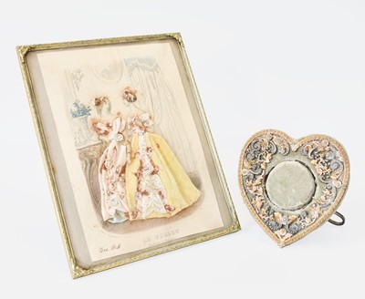 Lot 92 - A 19th Century Embroidered Frame, and a...