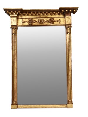 Lot 1347 - A Regency Mirror, in giltwood frame of...