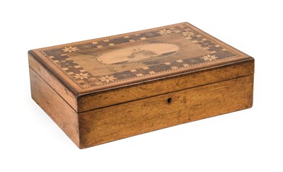 Lot 201 - A Walnut, Marquetry and Parquetry Sewing Box,...