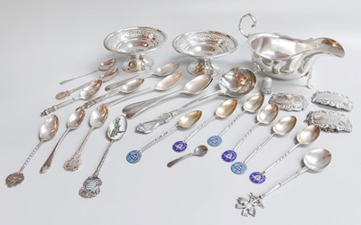Lot 32 - A Collection of Assorted Silver, including a...