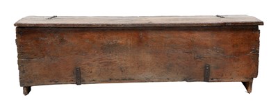 Lot 754 - A Late 16th Century Boarded Oak Chest, of six...