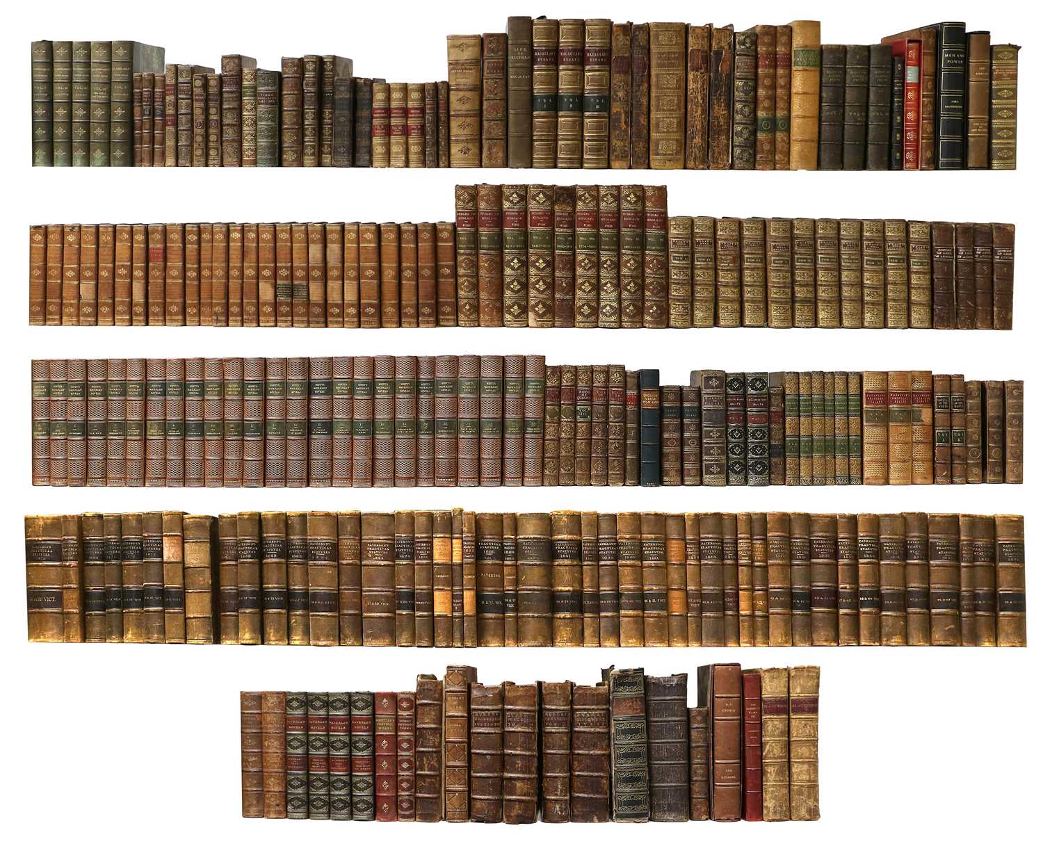 Lot 59 - Bindings A large quantity of leather-bound...