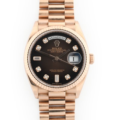 Lot 2141 - Rolex: A Fine 18 Carat Everose Gold Automatic...