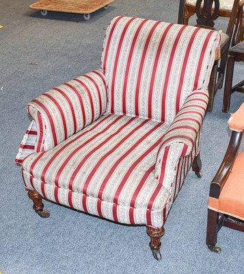 Lot 1341 - A 19th Century Armchair, on mahogany frame...