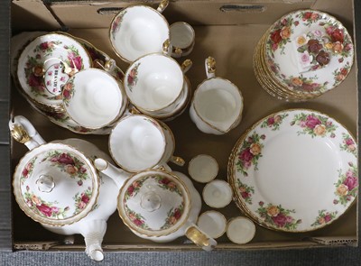 Lot 103 - Royal Albert Old Country Roses Tea and Dinner...