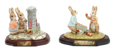 Lot 240 - Beswick Beatrix Potter Tableaus: 'Peter and...