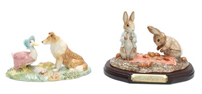 Lot 241 - Beswick Beatrix Potter Tableaus: 'Peter and...