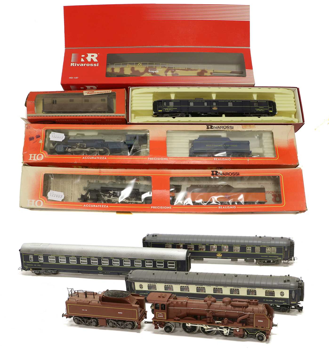 Lot 3298 - Rivarossi HO Gauge Locomotives And Rolling Stock