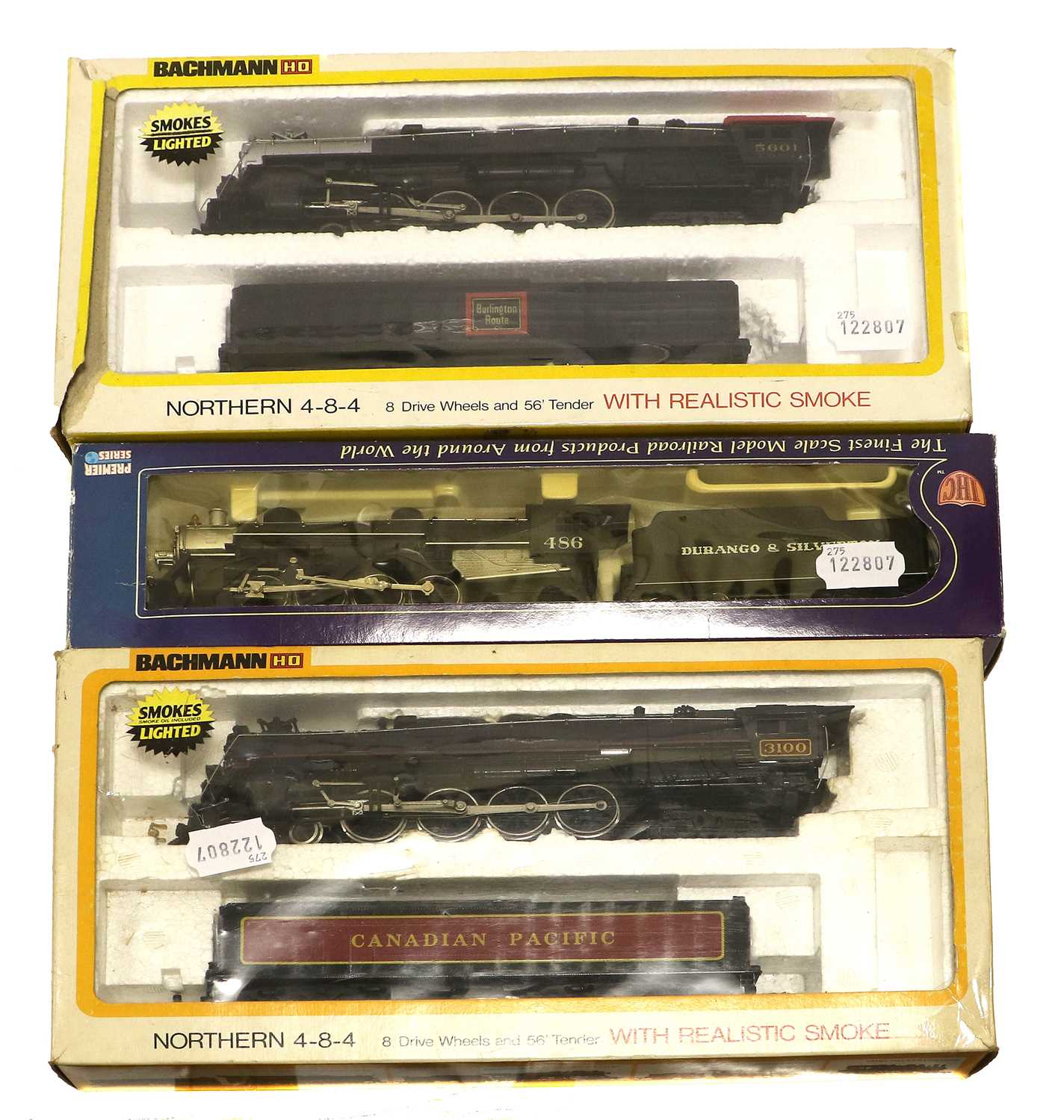 Lot 3339 - Roco HO Gauge Two 4-8-4 US Locomotives