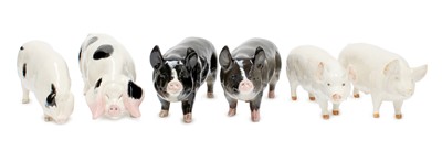 Lot 224 - Beswick Pigs, including: Gloucestershire Old...