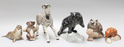 Lot 150 - Beswick Wild Animals, including Zebra, model...