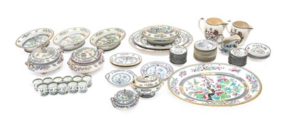 Lot 156 - A Composite Staffordshire Earthenware Dinner...