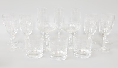 Lot 99 - A Part Suite of Glass, including wines,...