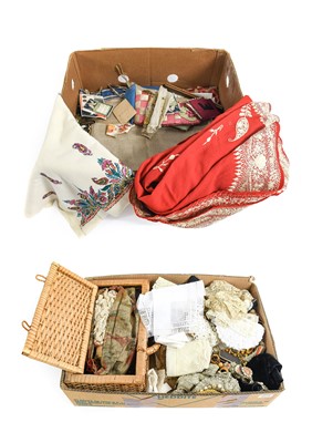 Lot 2015 - Assorted Haberdashery, Lace and Eastern Woven...