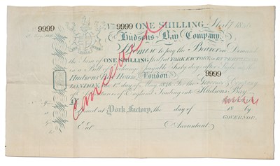 Lot 452 - Canada, Hudson's Bay Company Promissory Note,...