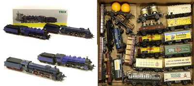 Lot 3365 - Trix HO Gauge 4-6-2 K Bay Sts B 3673 Royal Blue Locomotive