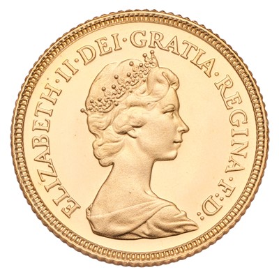 Lot 279 - Elizabeth II, Proof Half Sovereign 1980;...