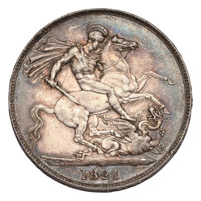 Lot 56 - George IV, Crown 1821, SECUNDO (Bull 2310, ESC...