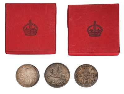 Lot 88 - 2x George V, Specimen Crowns 1935, housed in...