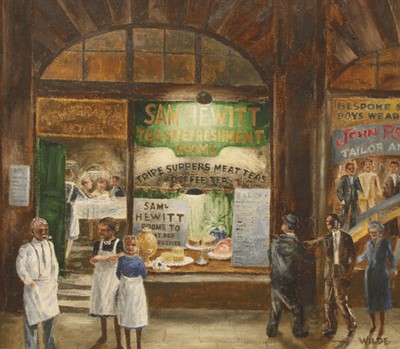 Lot 1079 - Fred Wilde (1910-1986) "Sam Hewitts Supper Bar"...