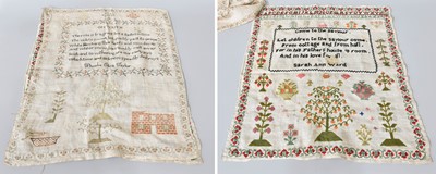 Lot 132 - A 19th Century Wool Work Sampler, with verso,...