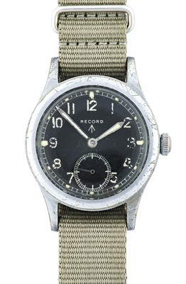 Lot 2366 - Record: A World War II Military Wristwatch,...