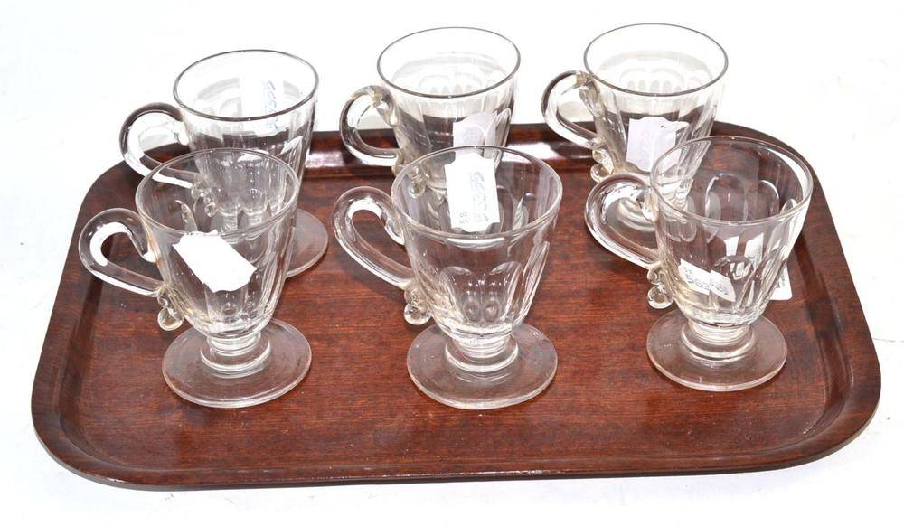 Lot 27 - Six glass custard cups
