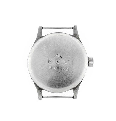 Lot 2398 - IWC: A Rare Stainless Steel Military Issue...