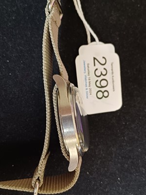 Lot 2398 - IWC: A Rare Stainless Steel Military Issue...