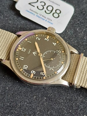 Lot 2398 - IWC: A Rare Stainless Steel Military Issue...