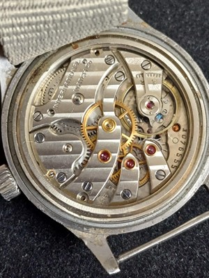 Lot 2398 - IWC: A Rare Stainless Steel Military Issue...