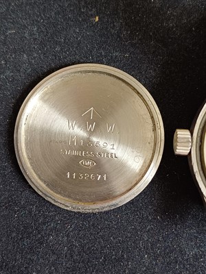 Lot 2398 - IWC: A Rare Stainless Steel Military Issue...